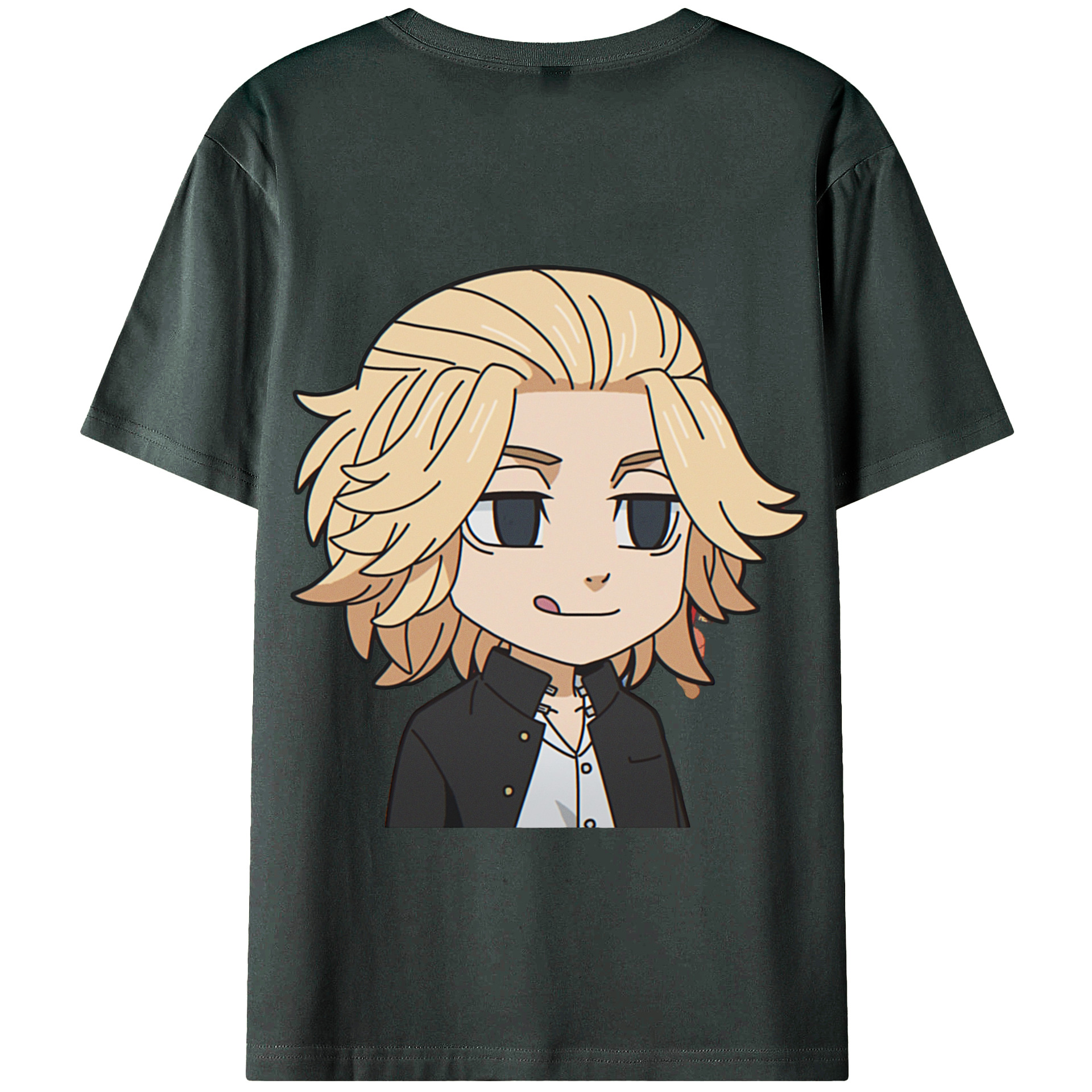 （画像用） 東京リベンジャーズ Tokyo Revengers 綿100％ メンズ半袖Tシャツ（バックプリント） 通気性